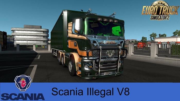 ETS2 – Scania R&S V8 Yeniden Düzenlendi V9.0.2 (1.36.x)