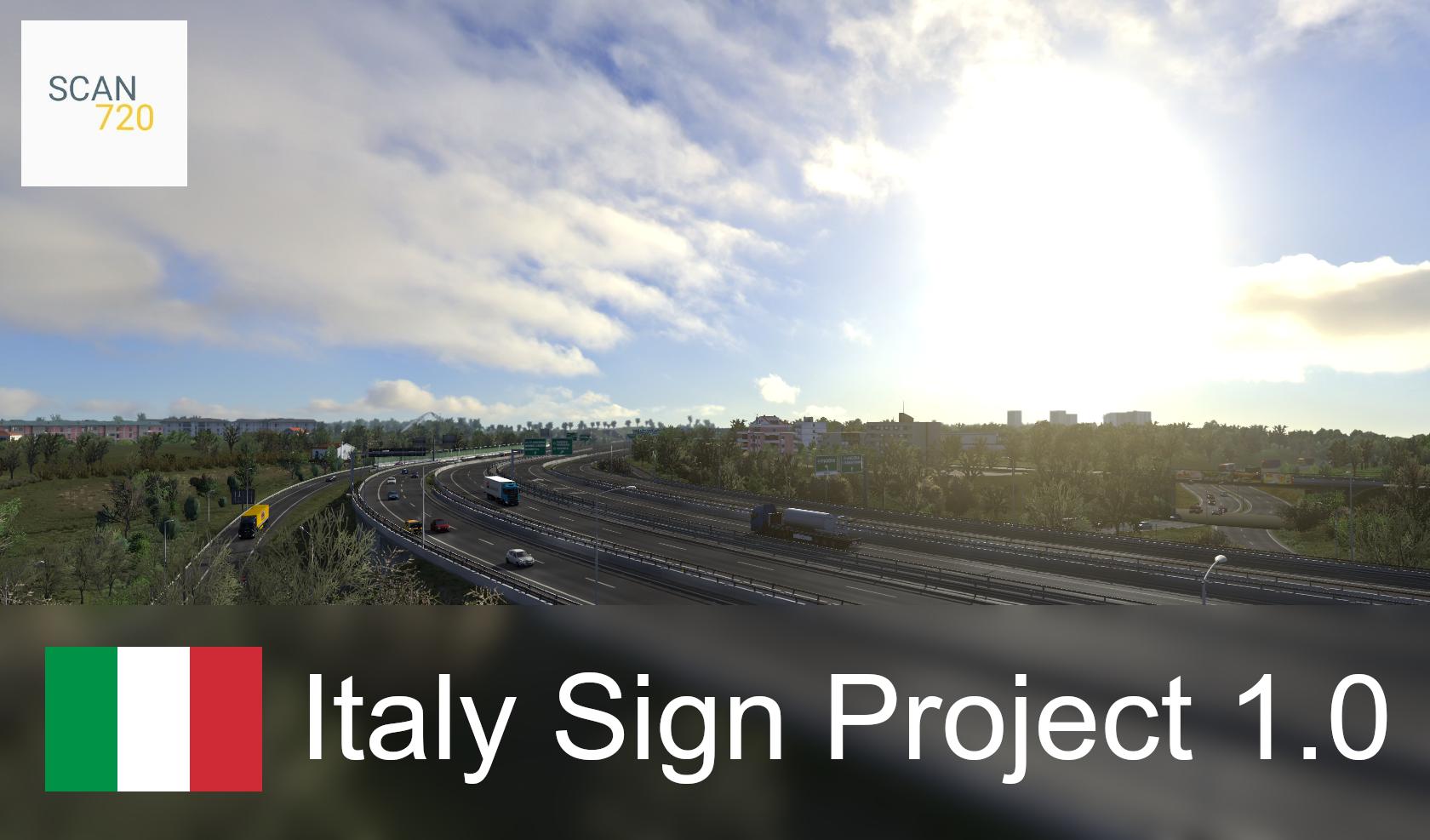 ETS2 – İtalya İşaret Projesi Eklentisi V1.0 (1.36.x)