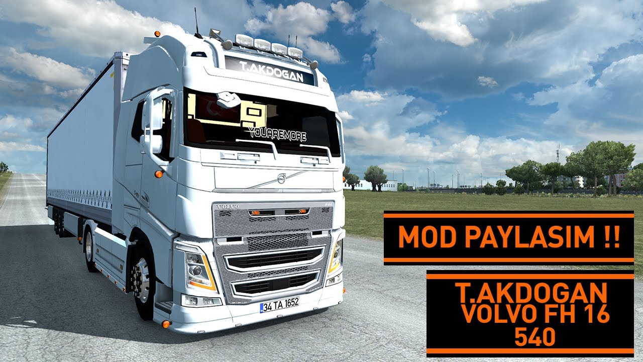 ETS2 – Tanju Akdoğan / Volvo FH16 540 / Mod Paylaşım !! (1.36.x)