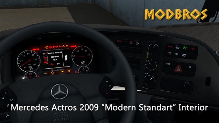 ETS2 – Mercedes 2009 Modern Interior (1.36.x)