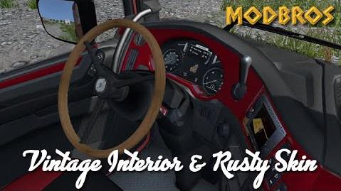 ETS2 – Daf Euro 6 Vintage Interior (1.36.x)
