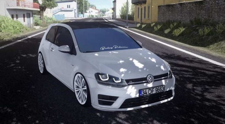 ETS2 – Volkswagen Golf 7 R Line Araba Yaması V2.0 (1.36.x)