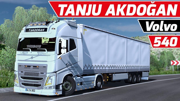 ETS2 – Volvo FH16 540 Tanju Akdoğan + Krone Dorse (1.36.x)