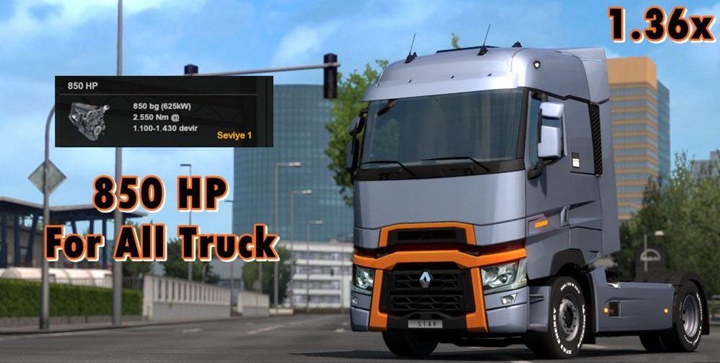 ETS2 – 850 HP Motor Yaması (1.36.x)