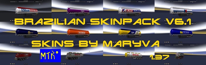 ETS2 – Brezilya Şirket Skin Paketi V6.1 (1.37.x)