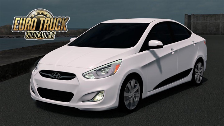 ETS2 – Hyundai Accent Blue 2010 Model Araba Modu V3.0 (1.36.x)