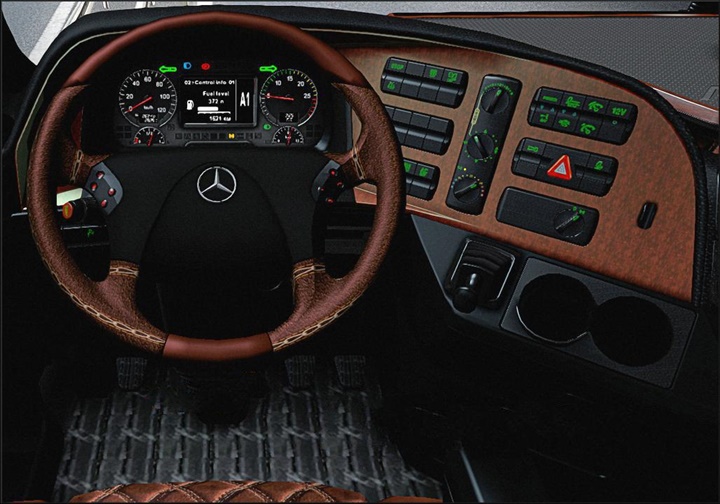 ETS2 – Mercedes Actros 2009 İç Mekan Modu V1.2 (1.37.x)