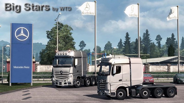 ETS2 – Mercedes Big Stars – Actros / Arocs SLT V1.6.2 (1.37.x)