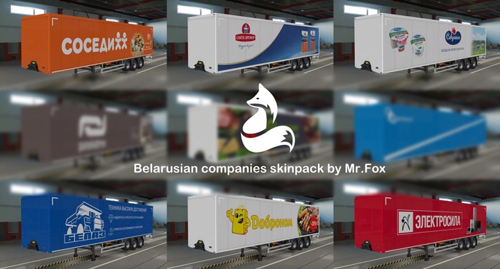 ETS2 – Belarus Şirketleri Skin Paketi (1.37.x)