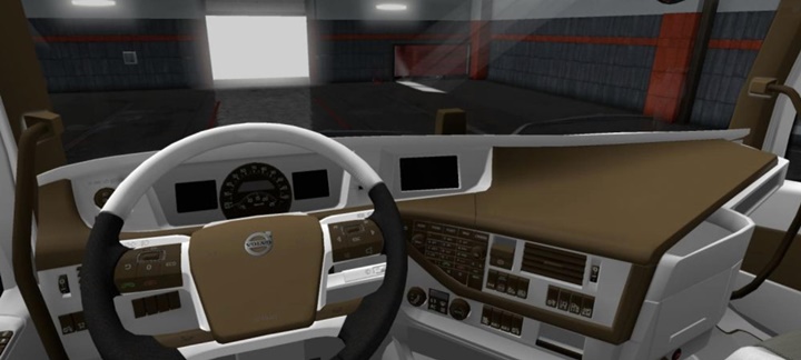 ETS2 – Volvo FH16 2012 Kahverengi İç Mekan Modu (1.38.x)