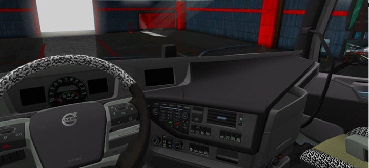 ETS2 – Volvo FH16 2012 Siyah İç Mekan Modu (1.38.x)