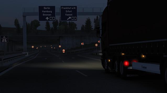 ETS2 – Gerçekçi Far Modu V2.2 (1.38.x)