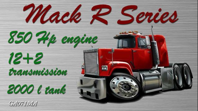 ETS2 – Mack R 850 HP Motor Modu (1.38.x)