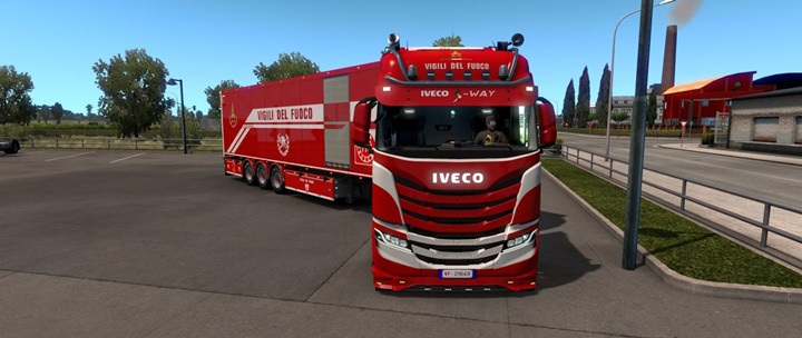 ETS2 – Vigili Del Fuoco Skin Paketi (1.38.x)