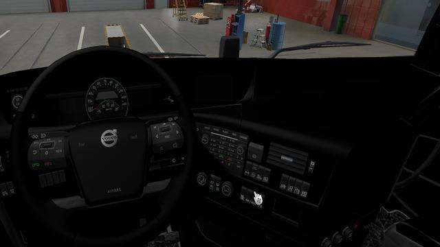 ETS2 – Volvo FH 2012 Siyah Kabin Görünümü (1.38.x)