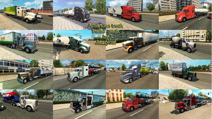 ETS 2 – Amerikan Kamyonları Trafik Paketi V2.3 (1.38.x)