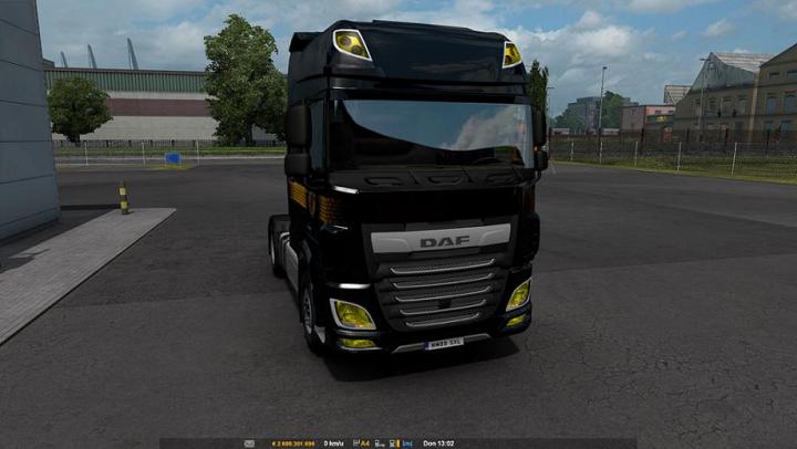 ETS2 – Daf Sarı Işıklı Tır Modu (1.38.x)