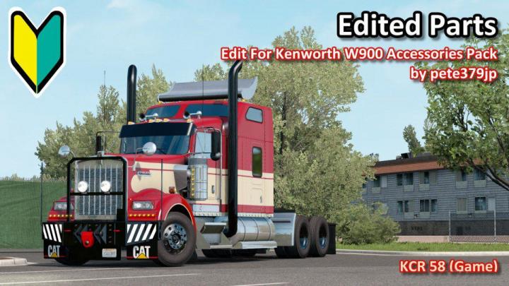ATS – Kenworth W900 Aksesuar Paketi V1.2 (1.38.x)