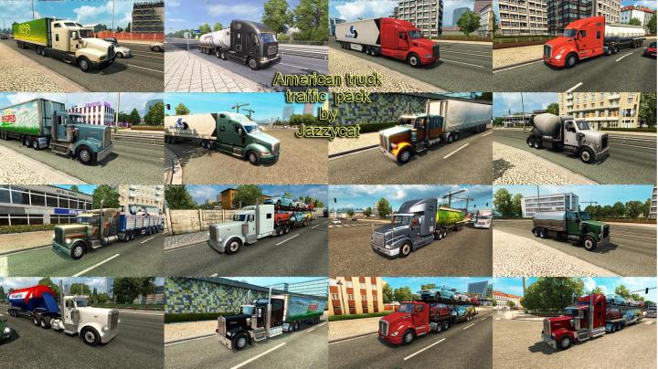 ETS 2 – Amerikan Kamyonları Trafik Paketi V2.4 (1.38.x)