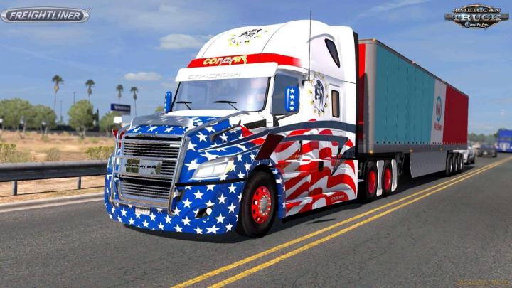 ATS – Freightliner Cascadia 2018 Model Tır Yaması V1.18 (1.39.x)
