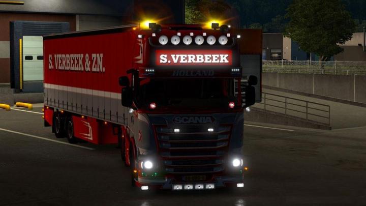 ETS2 – Scania R440 Streamline S.Verbeek Kamyon Modu (1.39.x)