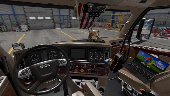 ATS – Freightliner Cascadia 2019 Bej İç Mekan Modu V0.9 (1.39.x)