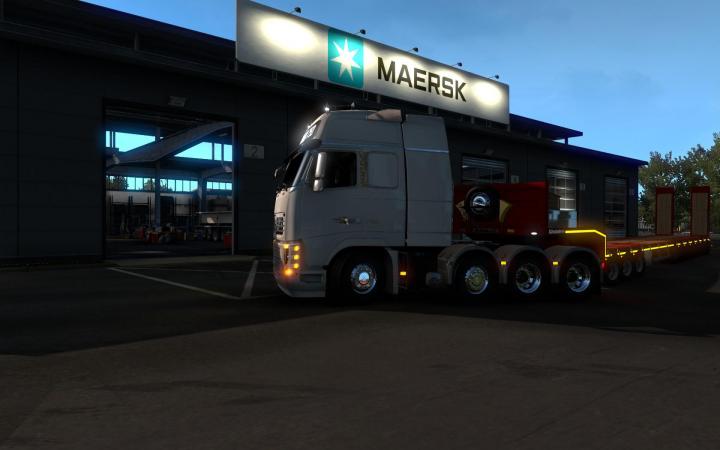 ETS2 – Maersk Beyaz Garaj Modu (1.39.x)