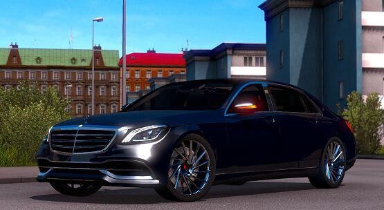 ETS2 – Mercedes-Benz S650 Maybach 2018 Model Araba Yaması V5.0 (1.39.x)