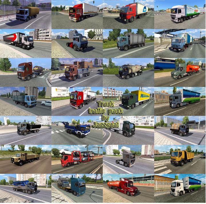 ETS2 – Kamyon Trafik Paketi V5.2 (1.39.x)