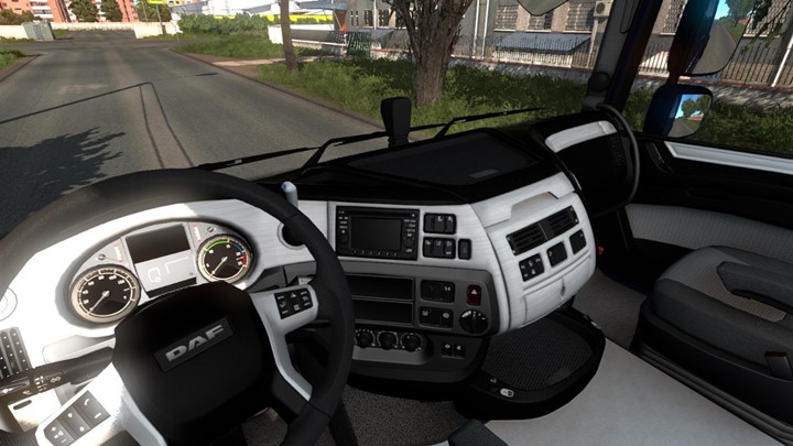 ETS2 – Daf Xf Siyah – Beyaz Kabin Görünümü (1.39.x)