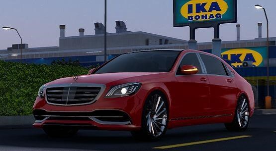 ETS2 – Mercedes-Benz S650 Mayback 2018 Model Araba Modu V6.0 (1.40.x)