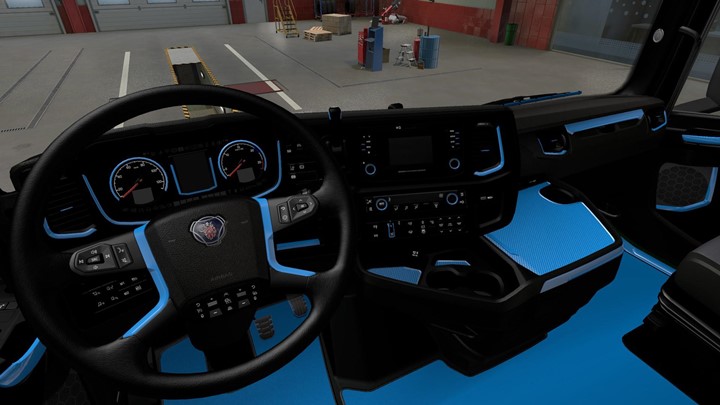 ETS2 – Scania 2016 Mavi İç Mekan Modu (1.40.x)