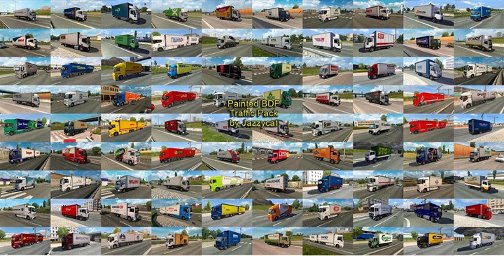 ETS2 – Boyalı BDF Kamyon Trafik Paketi V9.6 (1.39.x)