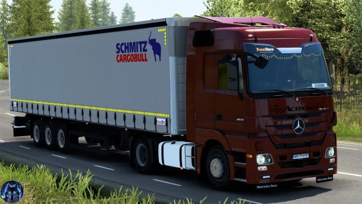 ETS2 – Mercedes Actros Mp3 Yeniden Düzenlendi V3.6 (1.40.x)