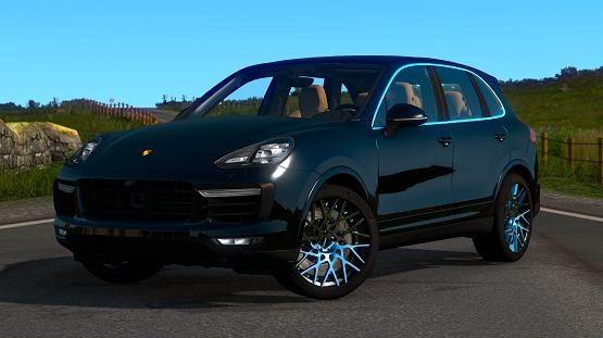ETS2 – Porsche Cayenne Turbo S 2016 Model Araba Modu V5.0 (1.40.x)