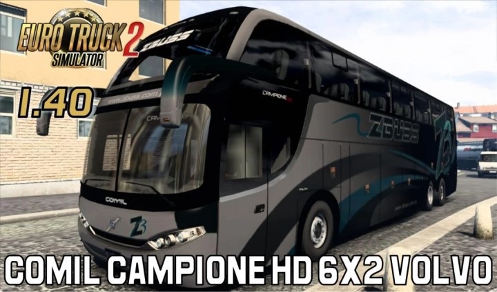 ETS2 – Comil Campione HD 6×2 Volvo Otobüs Yaması (1.40.x)