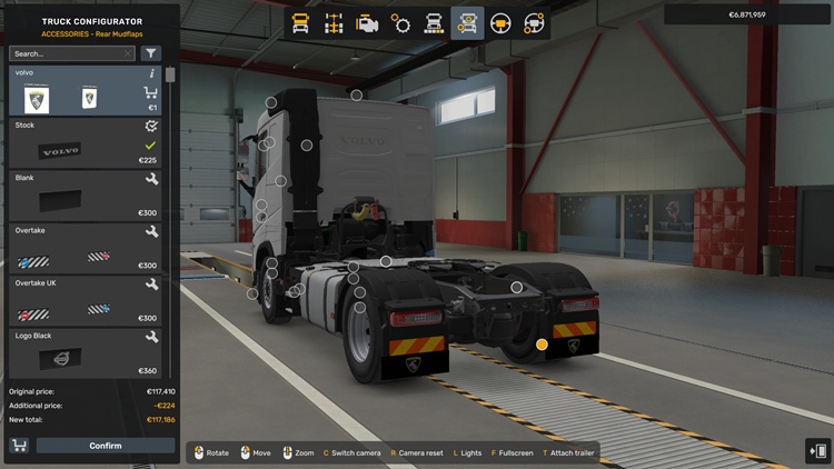 ETS2 – Volvo Tırları için Paspas ve Çamurluk Modu İndir (1.58.x)